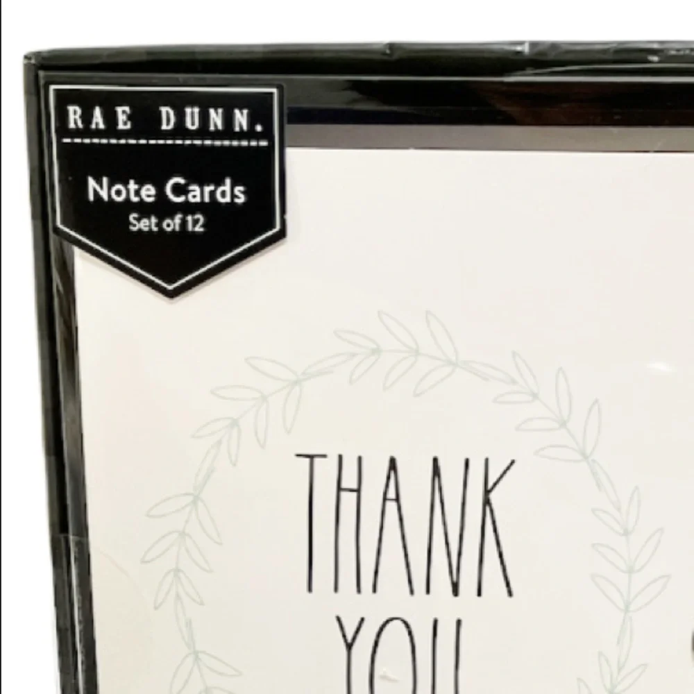 NIB Rae Dunn THANK YOU Note Card Set